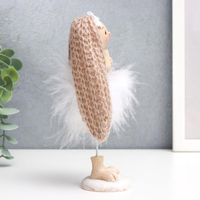 Сувенир полистоун Сувенир полистоун "Заюшка с бантиком в пуховой юбочке" 27х5х5,8 см