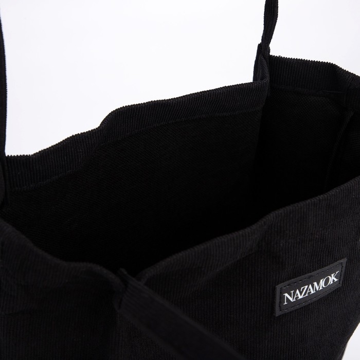 Шопер NAZAMOK, цвет чёрный, 40 х 35 см Шопер NAZAMOK, цвет чёрный, 40 х 35 см