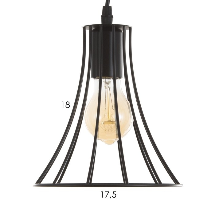 Светильник BayerLux Светильник BayerLux "Чилли" Е27 40Вт черный 18х18х19-119см