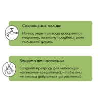 Материал укрывной, 10 × 1,6 м, ламинированный, плотность 30 г/м², спанбонд с УФ-стабилизатором, белый, Greengo