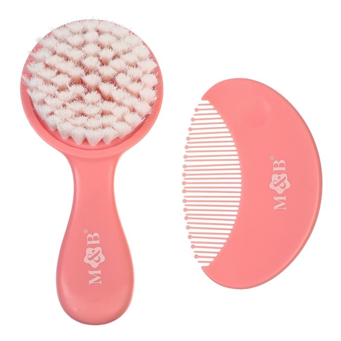 Набор детских расчесок, 2 шт., цвет розовый Набор детских расчесок, 2 шт., цвет розовый