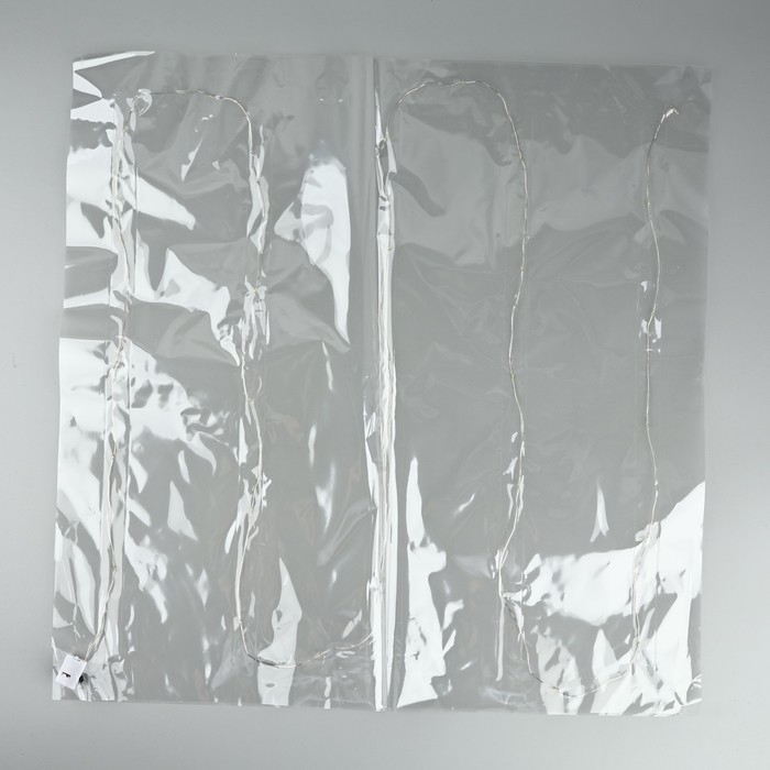 Плёнка упаковочная с гирляндой «Холодный белый», 60 х 60 см Плёнка упаковочная с гирляндой «Холодный белый», 60 х 60 см