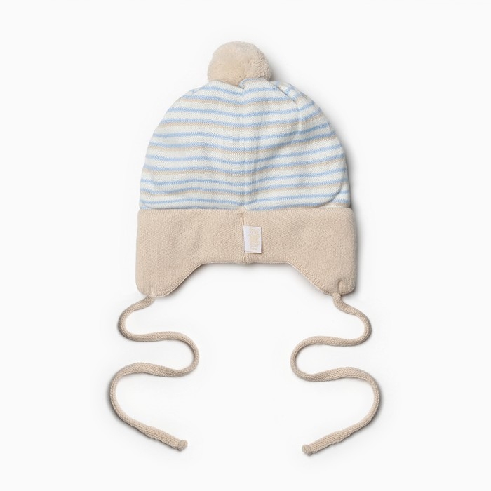 Шапка детская, цвет бежевый, размер 40-42