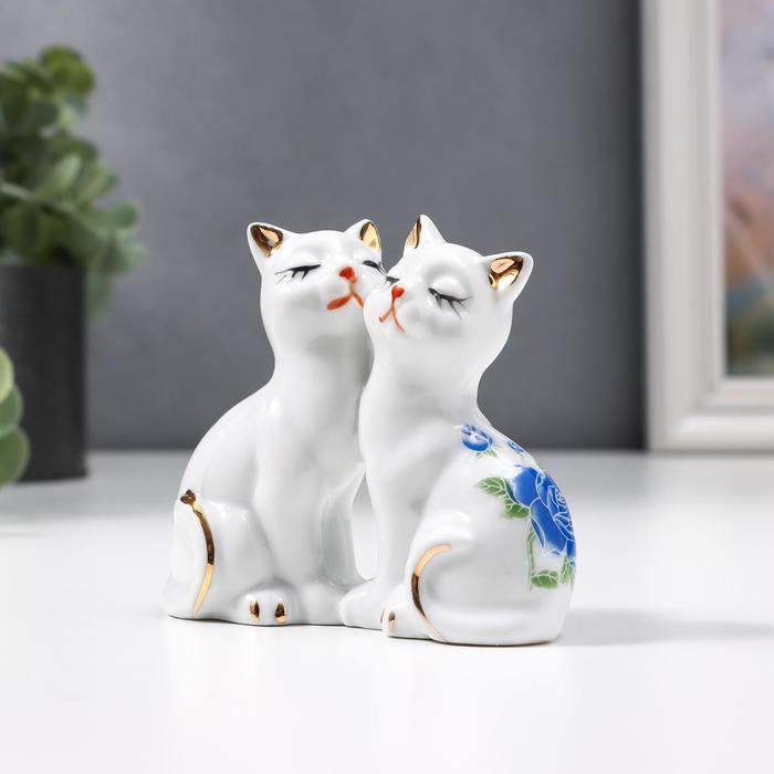 Сувенир Сувенир "2 котёнка в цветочек" 7х8 см