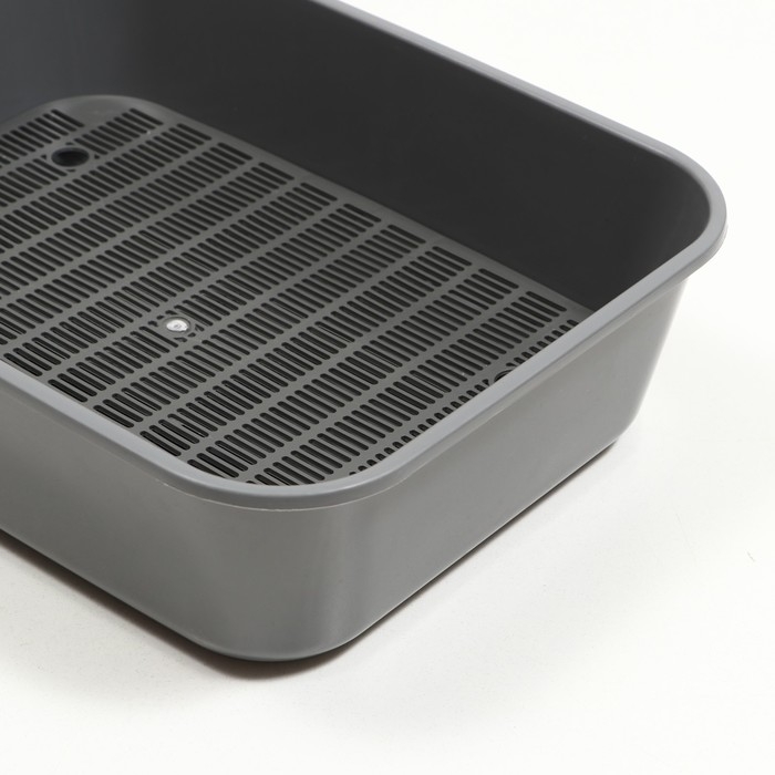 Туалет Сима с сеткой 29 х 38 х 10,5 серый FIX Туалет Сима с сеткой 29 х 38 х 10,5 серый FIX