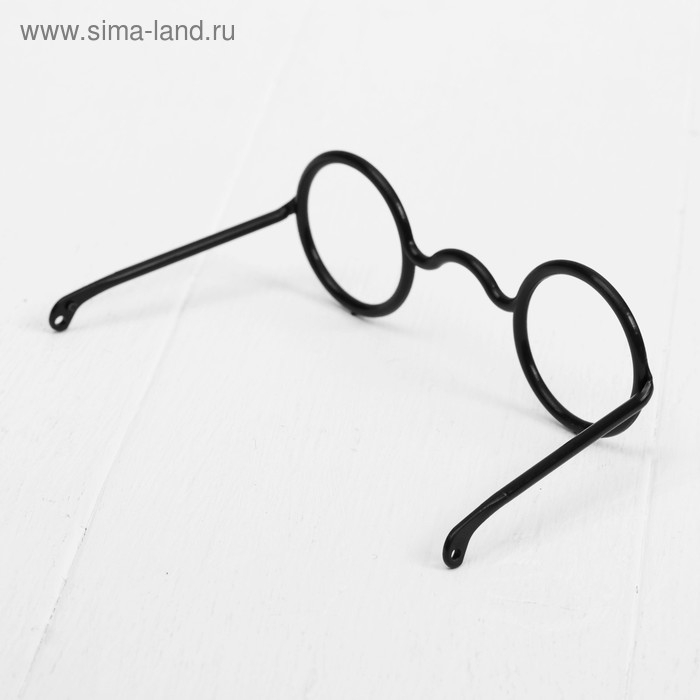 Очки для игрушек, набор 3 шт, размер 1 шт: 3,5 × 10,5 × 6,2 см, цвет чёрный Очки для игрушек, набор 3 шт, размер 1 шт: 3,5 × 10,5 × 6,2 см, цвет чёрный