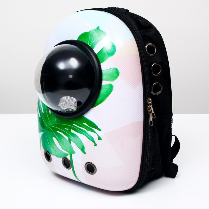 Рюкзак для переноски кошек и собак  Рюкзак для переноски кошек и собак "Лист", с окном, 32 х 25 х 42 см