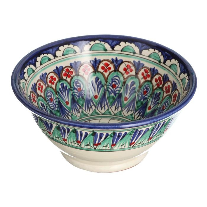 Коса Риштанская Керамика  Коса Риштанская Керамика "Узоры", 18 см, большая, микс