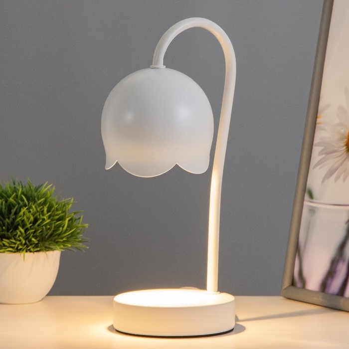 Настольная лампа Настольная лампа "Свелл" G9 40Вт белый 11х11х28 см RISALUX