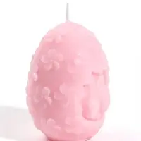 Свеча пасхальная "Кролик" 100 гр, 5,5х5,5х7 см, 4 ч, розовый