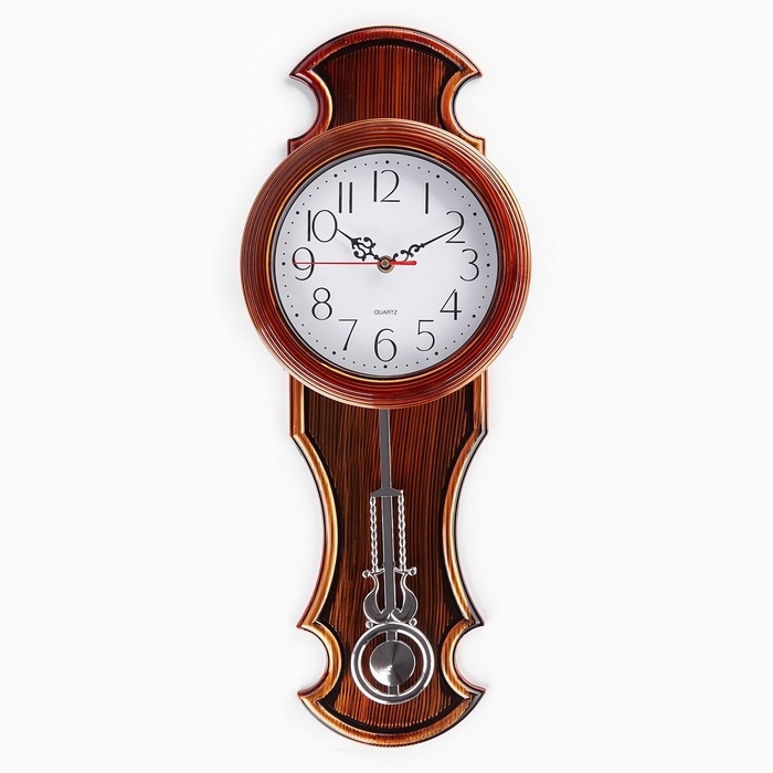 Часы настенные интерьерные «Винтаж», плавный ход, 23×5×60, циферблат d-18 см Часы настенные интерьерные «Винтаж», плавный ход, 23×5×60, циферблат d-18 см