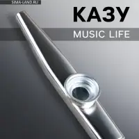 Казу Music Life, серебристый