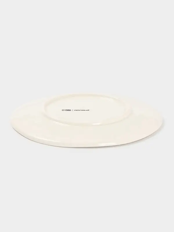 Тарелка новогодняя Доляна Sweet Treats, d=22.5 см, керамика, цвет белый