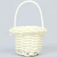 Кукольная миниатюра &laquo;Корзинка&raquo;, цвет белый
