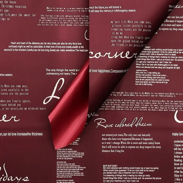 Пленка для цветов, винный, 58×58 см Пленка для цветов, винный, 58×58 см