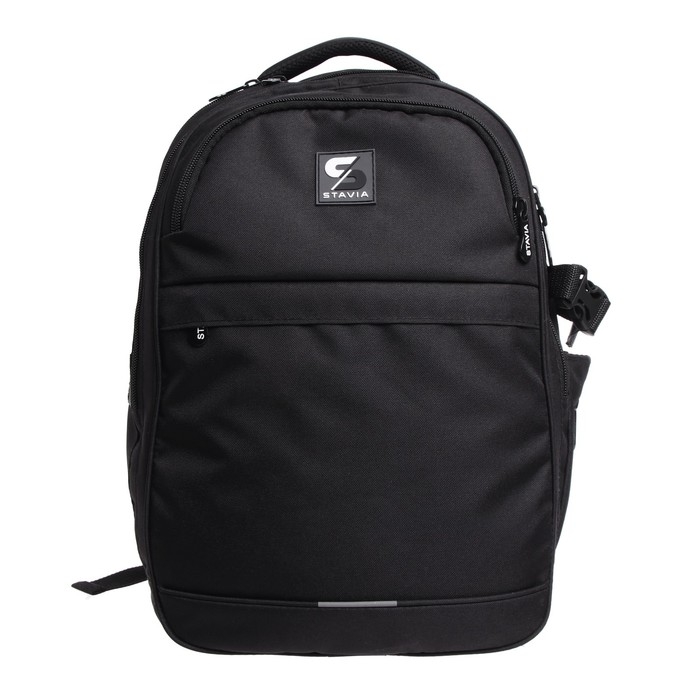 Рюкзак молодёжный, 40 х 28 х 18 см, эргономичная спинка, Stavia  Рюкзак молодёжный, 40 х 28 х 18 см, эргономичная спинка, Stavia "Город-1", чёрный