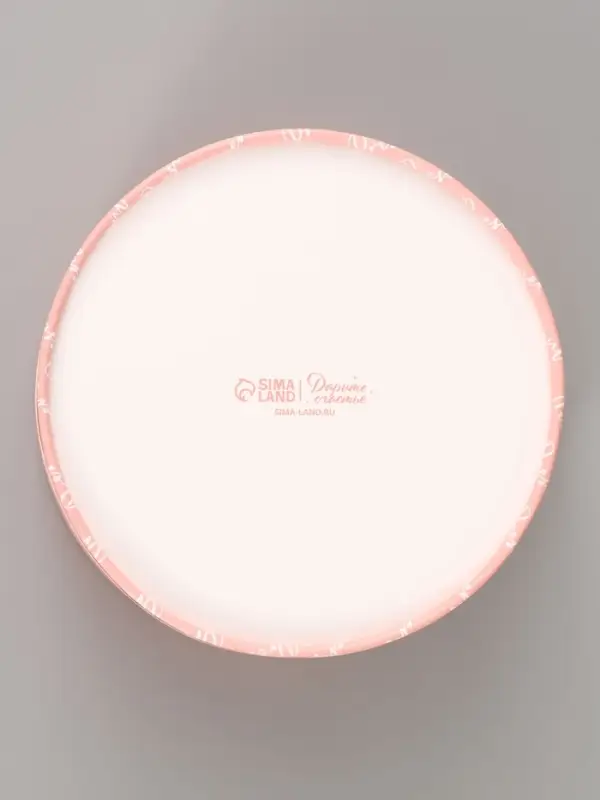 Коробка подарочная с окном &laquo;Цветы&raquo;, 16&times;16&times;5 см, круглая