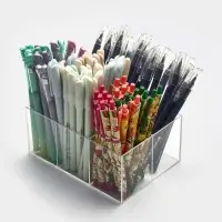 Подставка для ручек и карандашей 6 ячеек, 16&times;11&times;7 см, оргстекло 1.8 мм