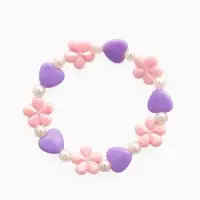 Набор детский &laquo;Выбражулька. Ромашки с бабочкой&raquo;, 2 предмета: бусы, браслет, МИКС