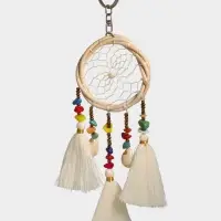 Брелок "Ловец снов" 17 см, цв. белый Брелок "Ловец снов" 17 см, цв. белый
