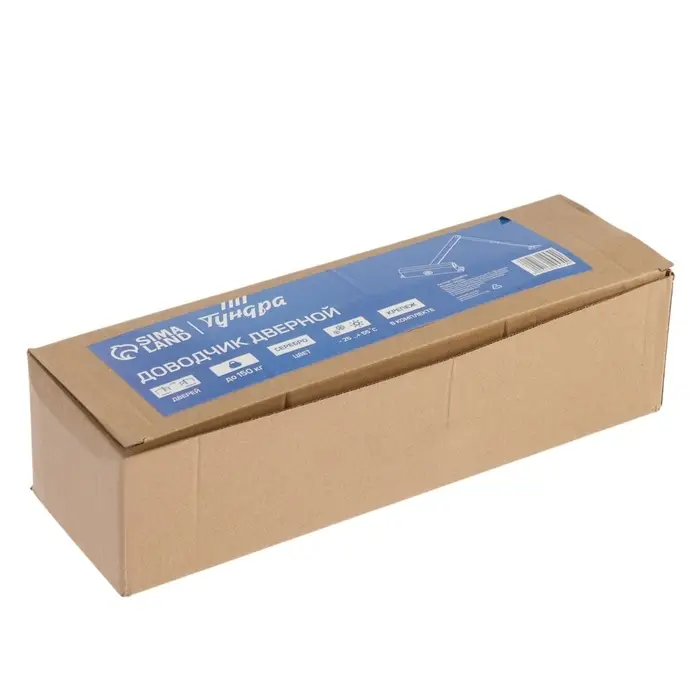 Доводчик дверей ТУНДРА d=150SL, до 150 кг, цвет серебро