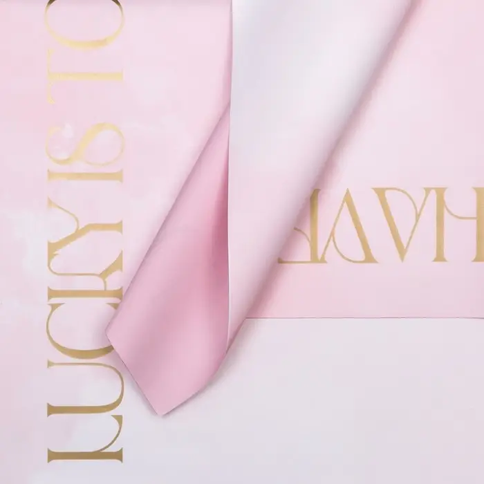 Пленка для цветов матовая, «Акварель», 57×57 см, розовый Пленка для цветов матовая, «Акварель», 57×57 см, розовый