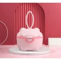 Контейнер для детского питания Мишка 1, 150 мл, розовый