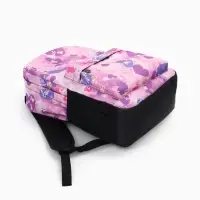 Рюкзак школьный на молнии, с карманами, с рисунком, размер 30&times;13&times;42 см, сиреневый