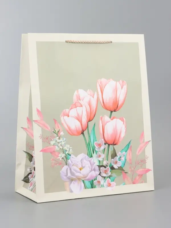 Пакет подарочный ламинированный, "Магия красоты" 26 х 12 х 32 см