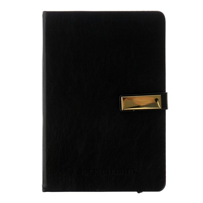 Ежедневник недатированный А5, 116 листов в клетку, с хлястиком, обложка кожзам, МИКС Ежедневник недатированный А5, 116 листов в клетку, с хлястиком, обложка кожзам, МИКС