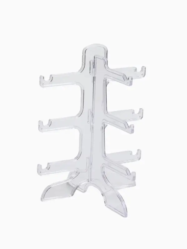 Подставка под очки 3 места, оргстекло, 16&times;14.5&times;20 см, прозрачная