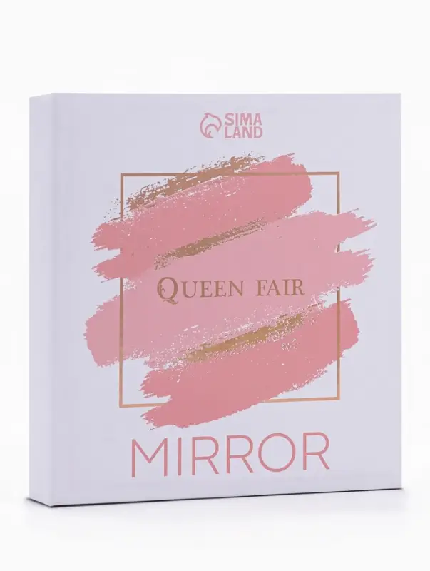 Зеркало настольное, круглое, на ножке, 21&times;13.5 см, (d=13.5 см), серебристое