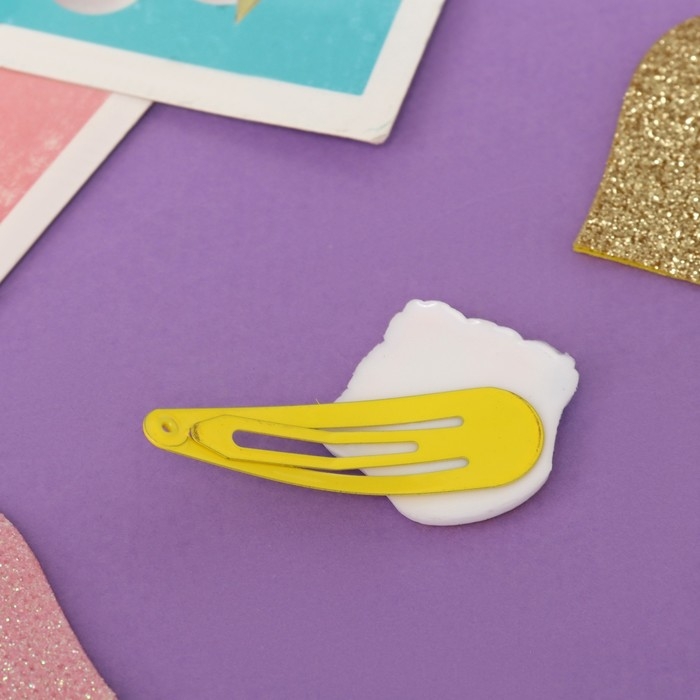 Набор для волос Набор для волос "Ширли" (2 резинки 5 см, 4 невидимки 5,5 см) пчёлка, жёлтый