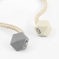 Подхват для штор &laquo;Камушки&raquo;, d=3&times;46 см, пепельно-бежевый, серый