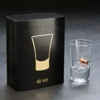 Стопка с пулей &laquo;Непробиваемая&raquo;, в коробке, 40 мл