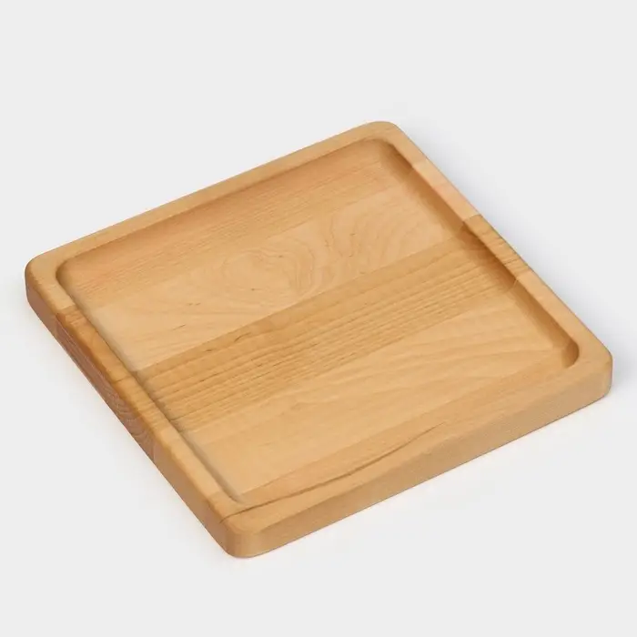 Тарелка Adelica &laquo;Классика&raquo;, 19&times;1.8 см, пропитана минеральным маслом, дерево, берёза