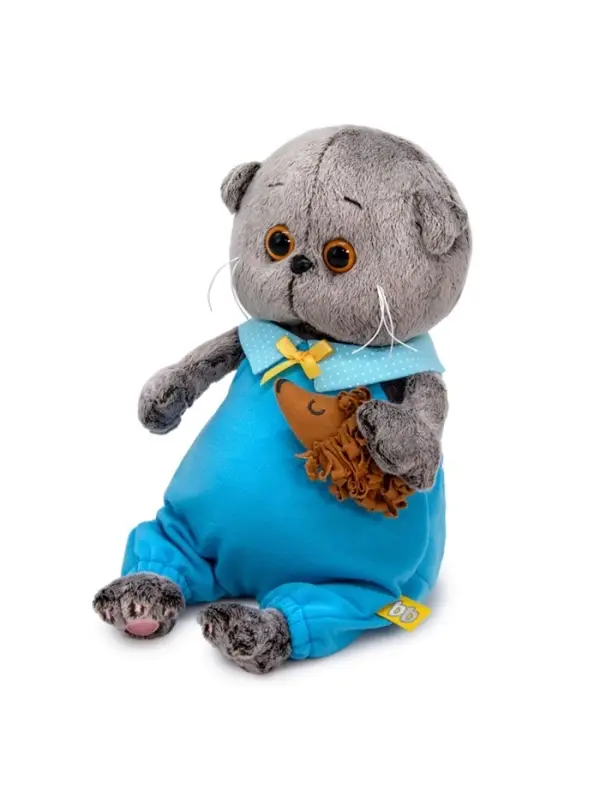 Мягкая игрушка &laquo;Кот Басик Baby&raquo;, с ёжиком, 20 см