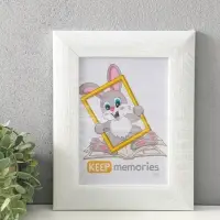 Фоторамка для фото 15х21 см "Luxe Elegance" пластик, белый, (пластик экран)