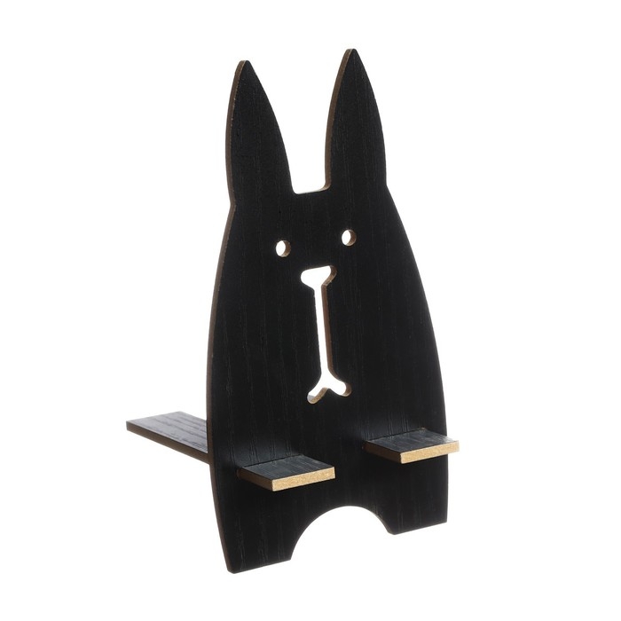 Органайзер - подставка настольный deVENTE. Elrix 24,5 x 15 x 25,5 см, МДФ, чёрный, картонная коробка