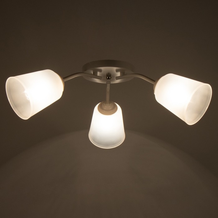 Люстра Люстра "Онлайн" (цилиндр) 3х15Вт Е27 МОДЕЛЬ: BR 00200 белый/прозрачный