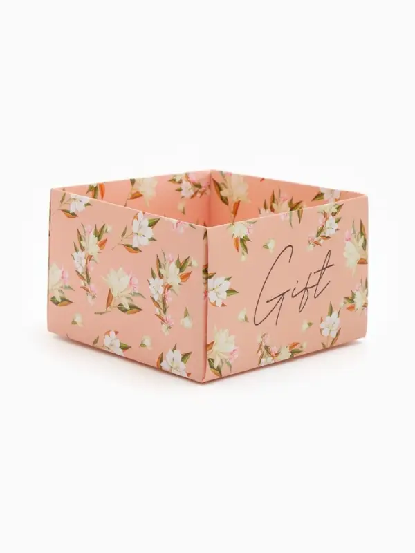 Коробка самосборная &laquo;Цветы Gift&raquo;, размер 11&times;11&times;7 см, плотность 270 г/м&sup2;