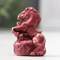Фигурка «Лошадь на дыбах малая», 2×3×4.5 см, винный
