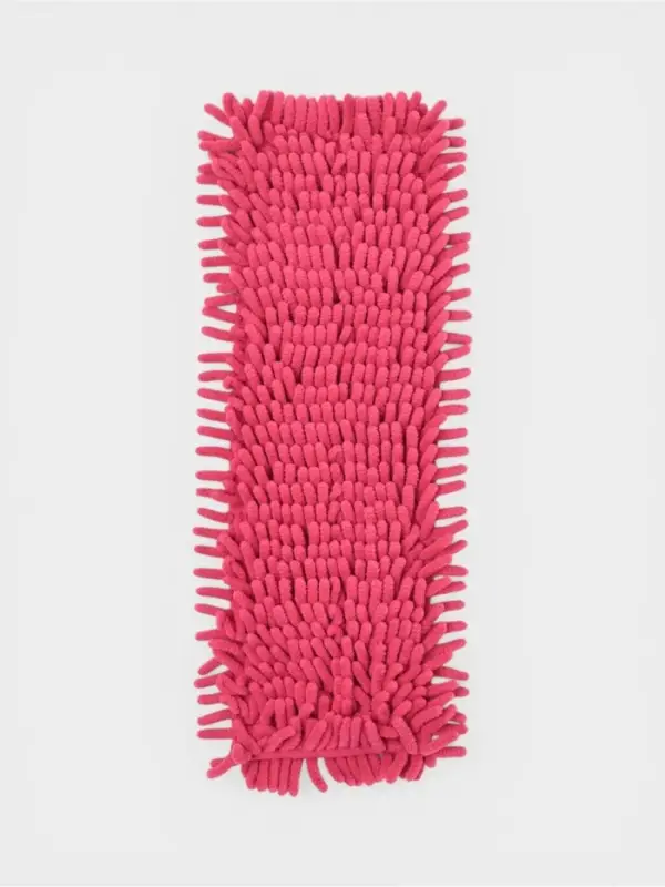 Насадка для плоской швабры &laquo;Доляна&raquo;, 42&times;12 см, 80 г, микрофибра букли, красная
