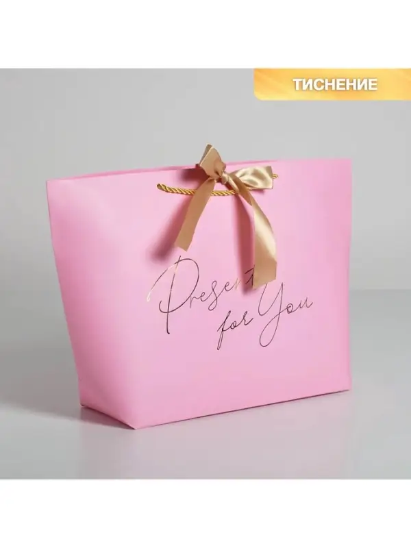Пакет подарочный, упаковка, &laquo;Present for you&raquo;, 30&times;27.5&times;12 см