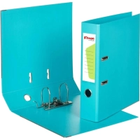 Папка-регистратор Комус Стандарт 75мм&nbsp; бирюзовая, ПБП2, карм.кор., мет.уг