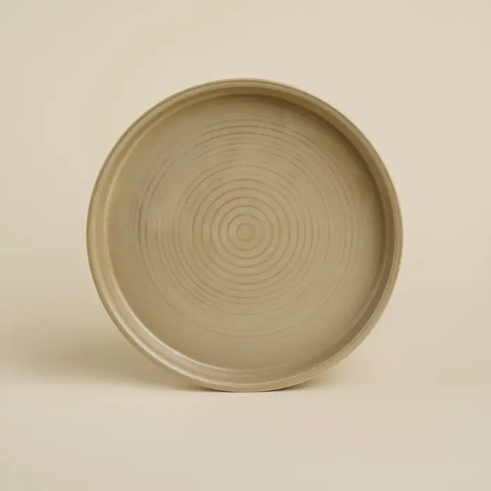 Тарелка обеденная фарфоровая SL Home &laquo;Песчаный бриз&raquo;, d=21 см, бежевая