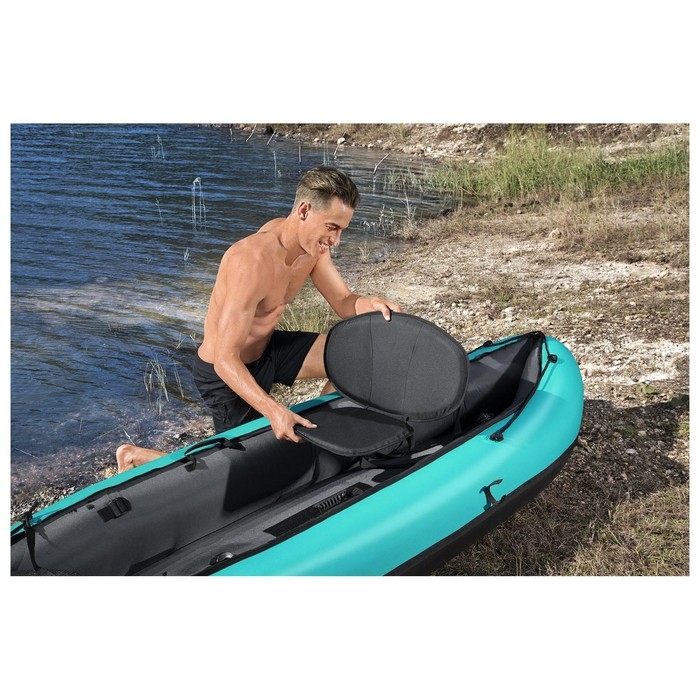 Байдарка Bestway Hydro-Force, 280×86 см, комплект: 1 весло, ручной насос, 2 съёмных ребра, 1 сиденье, 1 сумка, ремкомплект, 65118 Байдарка Bestway Hydro-Force, 280×86 см, комплект: 1 весло, ручной насос, 2 съёмных ребра, 1 сиденье, 1 сумка, ремкомплект, 65118