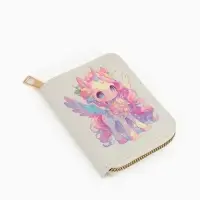 Кошелек дет 07-01-01 Июнь2544 единорог, 8,5*2,5*10,5 см, 2 отд+отд/молн, д/карт, белый