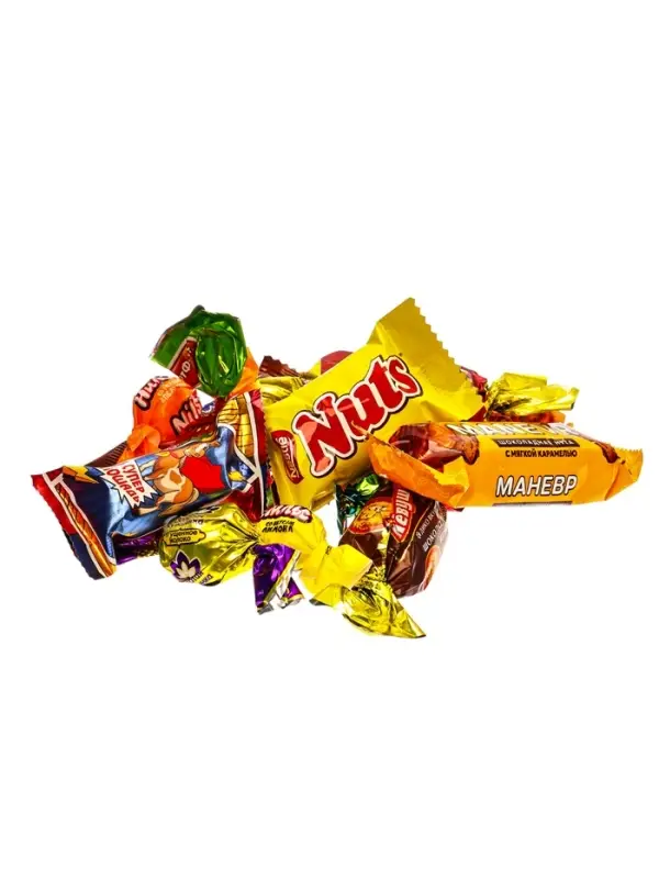 Подарок в картонной упаковке "Три кота" желтый а43, 470 гр