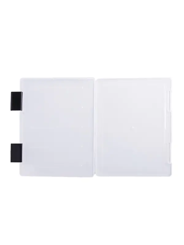 Папка для документов А4, с черными защелками, 230&times;305&times;40 мм, прозрачный корпус